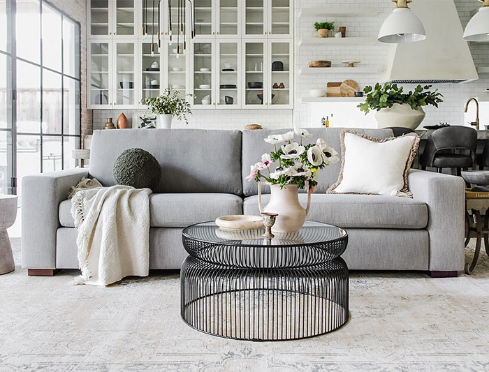 Albany Park Barton Sofa in grey color