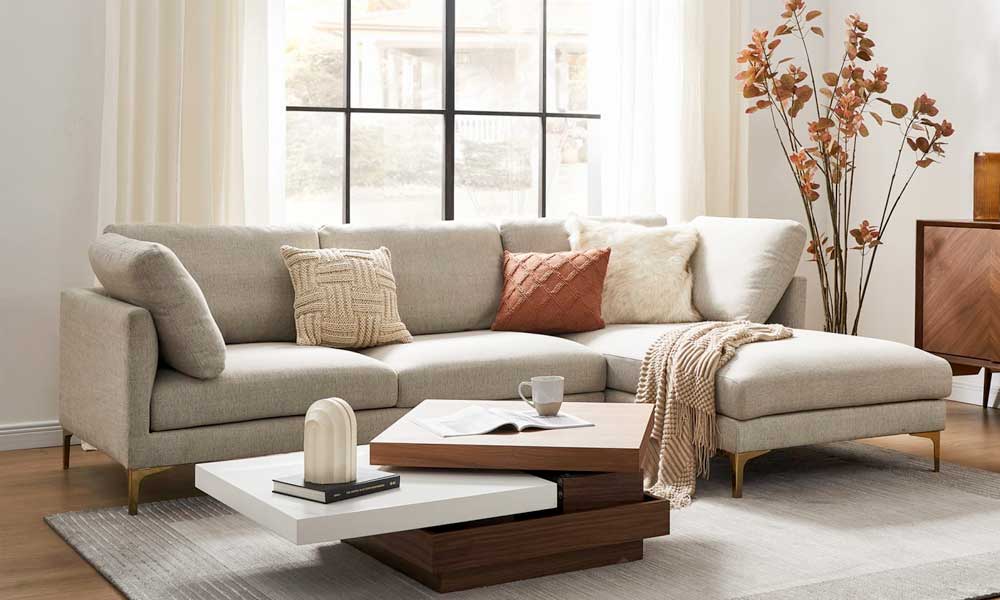Adams Chaise Sectional Sofa