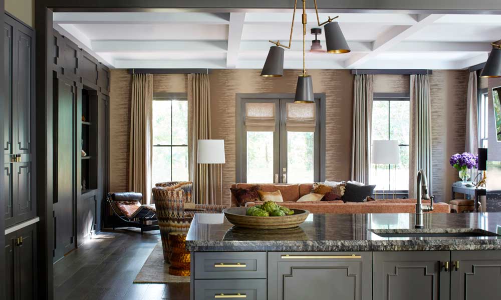 Brown furniture with brown walls