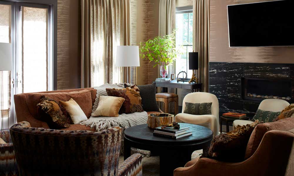 Caramel living room