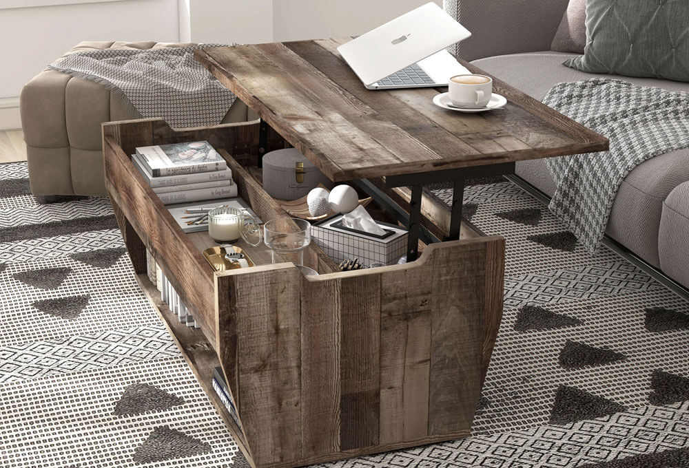 Lift Top Coffee Table with Storage