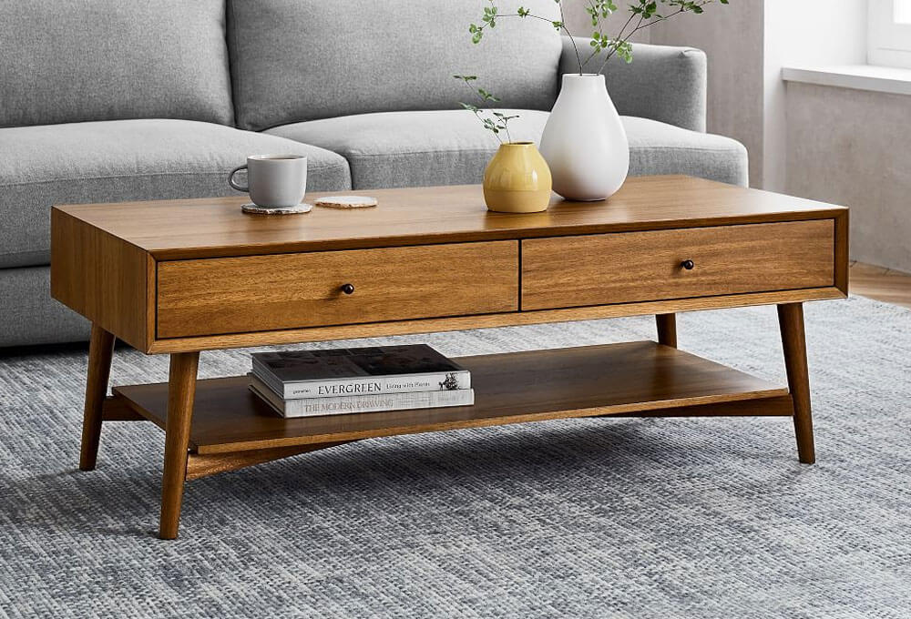 Mid-Century Storage Coffee Table