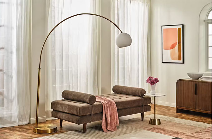 Uphostered Eliot Daybed in a Living Room