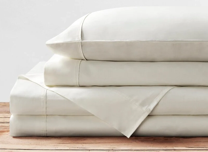 Set of white sheets