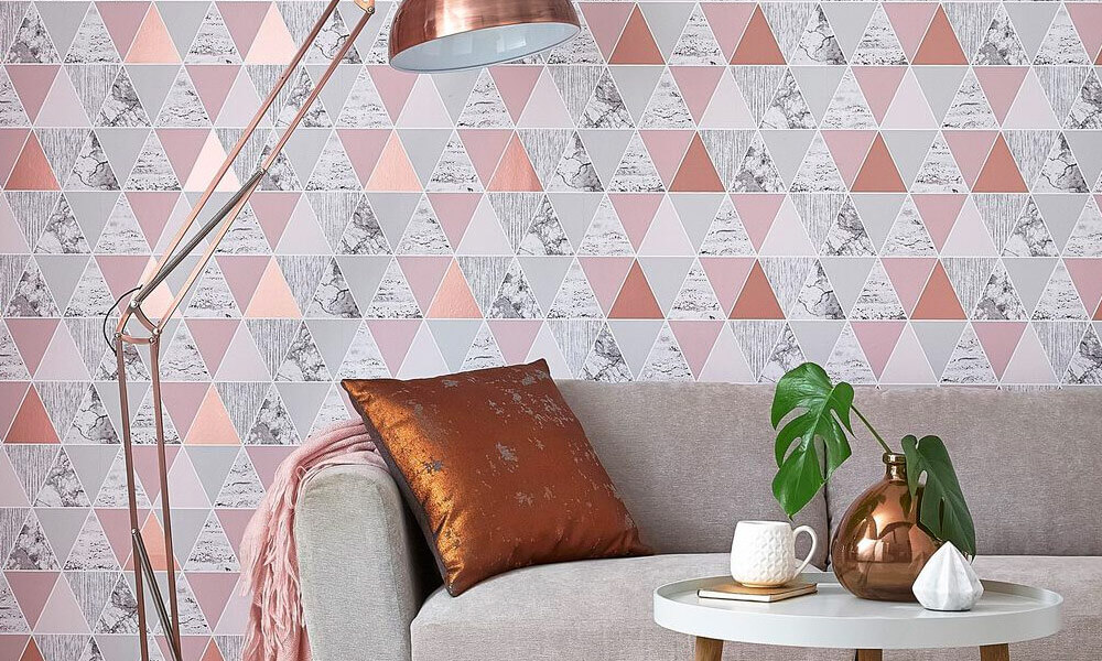 Rose Gold Reflections Wallpaper