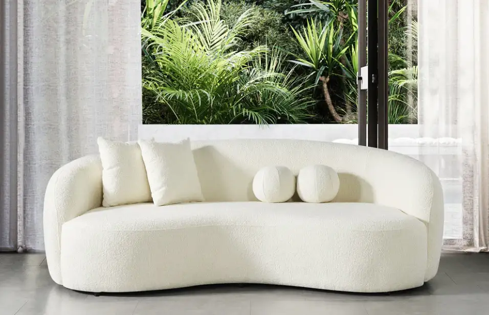 Japandi Style Sofa in white color