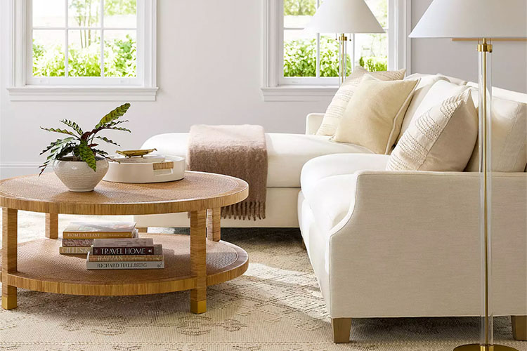 Balboa Rattan Coffee Table in a Room