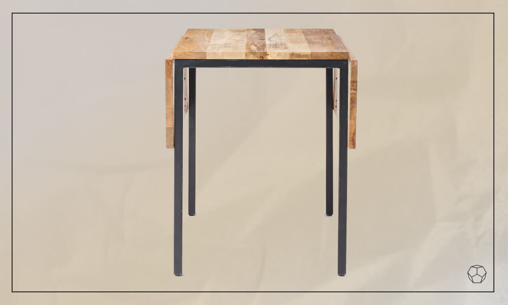 Box Frame Drop Leaf Expandable Table
