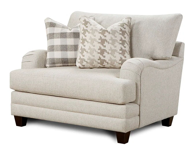Eurielle Upholstered Chair with two pillows