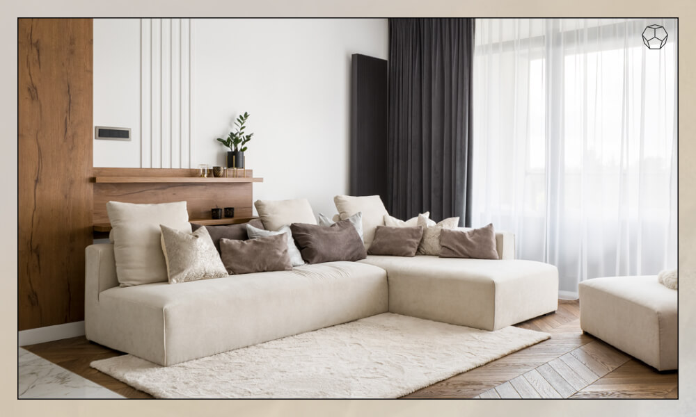 Sectional throw pillows