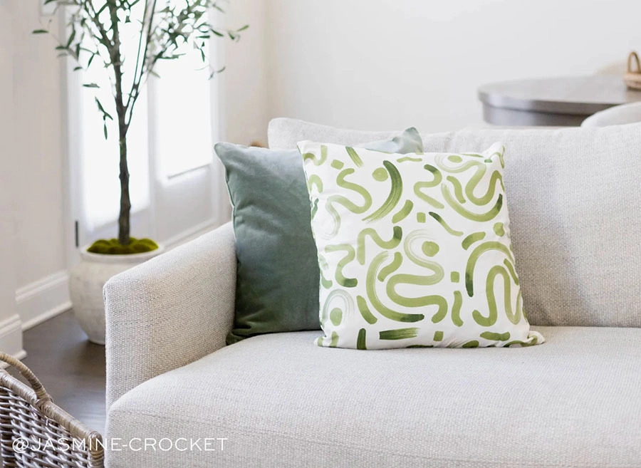 Hockney Moss Custom Pillow