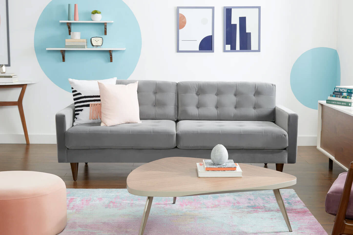 Joybird The Eliot Sofa in Taylor Felt Grey