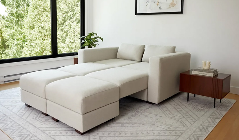 Neptune Sofa bed with two Ottomans