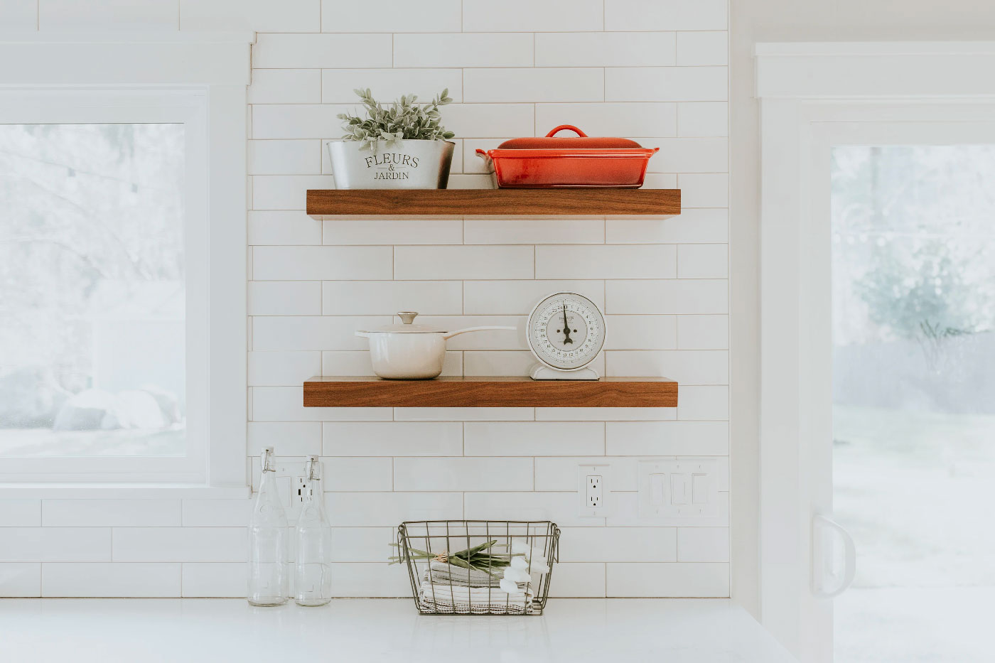 Shelves on a Wall