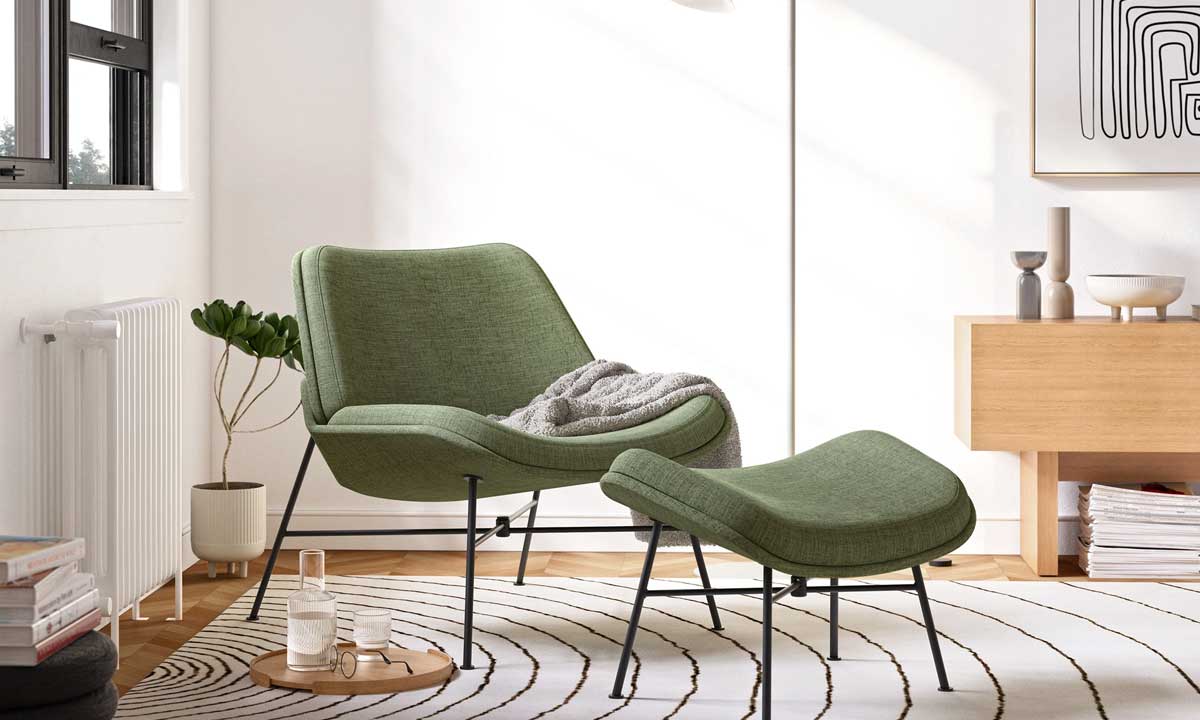 Vesper Fabric Lounge Chair