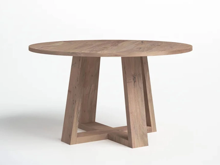 Mathias Farmhaus Round Wooden Dining Table