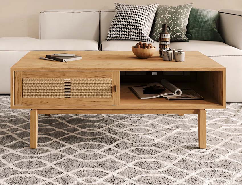 Bayou Solid Wood Storage Coffee Table