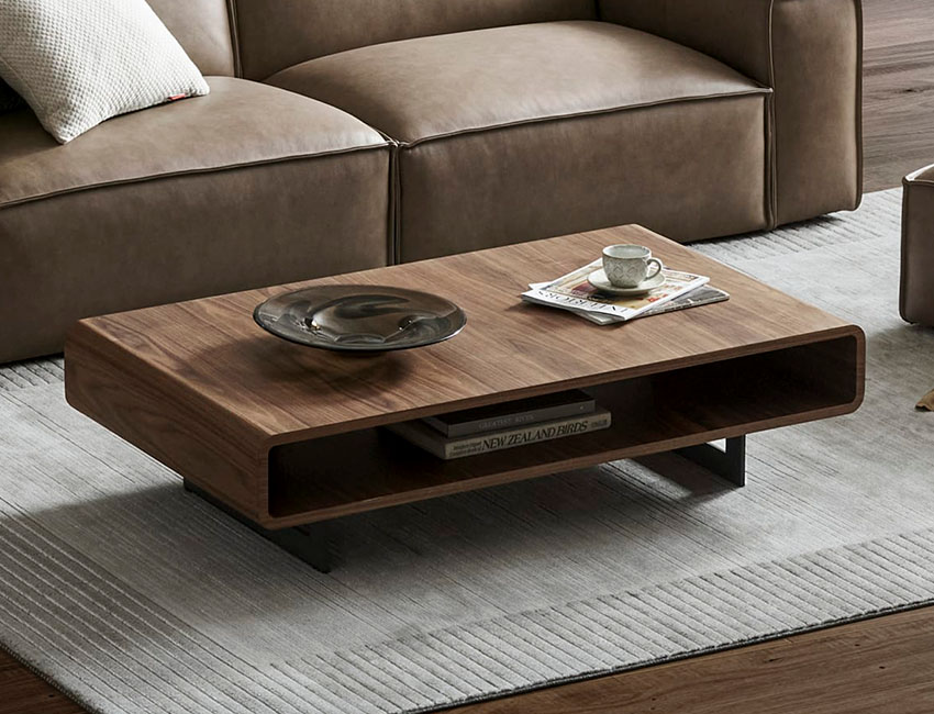 Wooden Coffee Table with internal storage