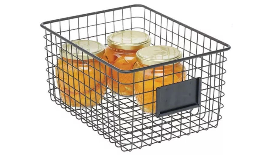 Steel Basket with Jars