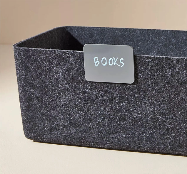 Storage Bin with Label