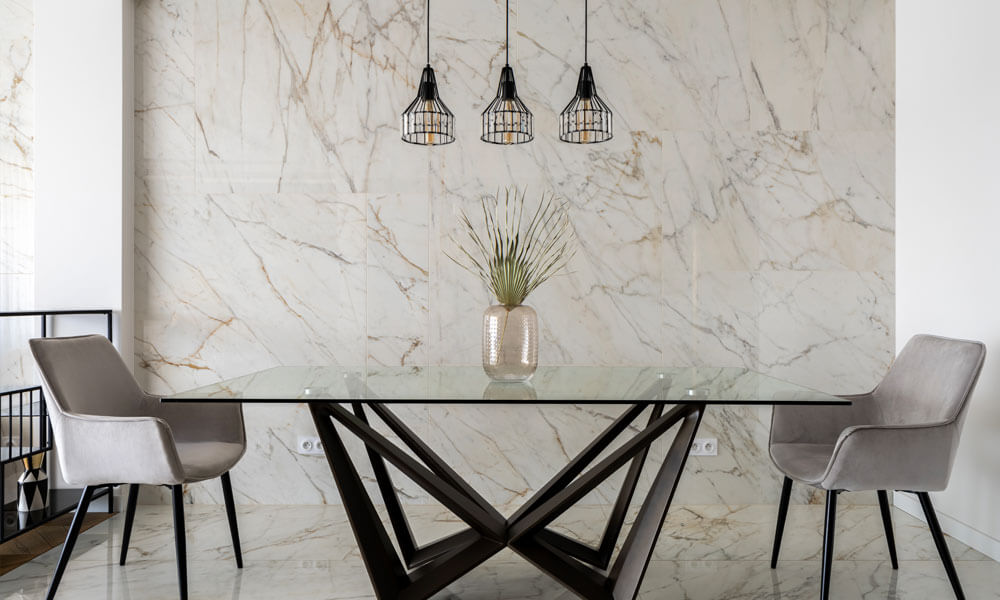 Dining Table with Vase