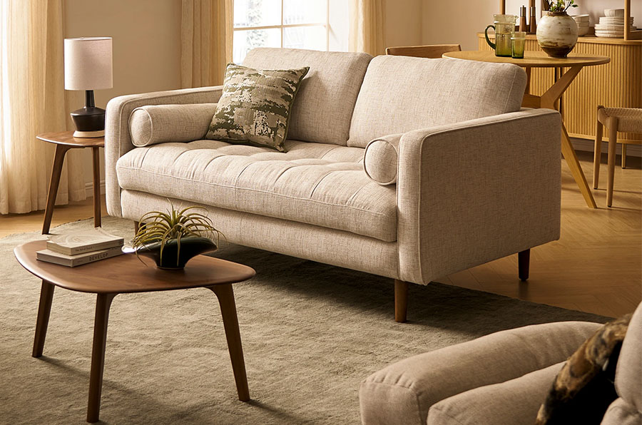 Madison Loveseat Sofa in a Room furnished by Castlery