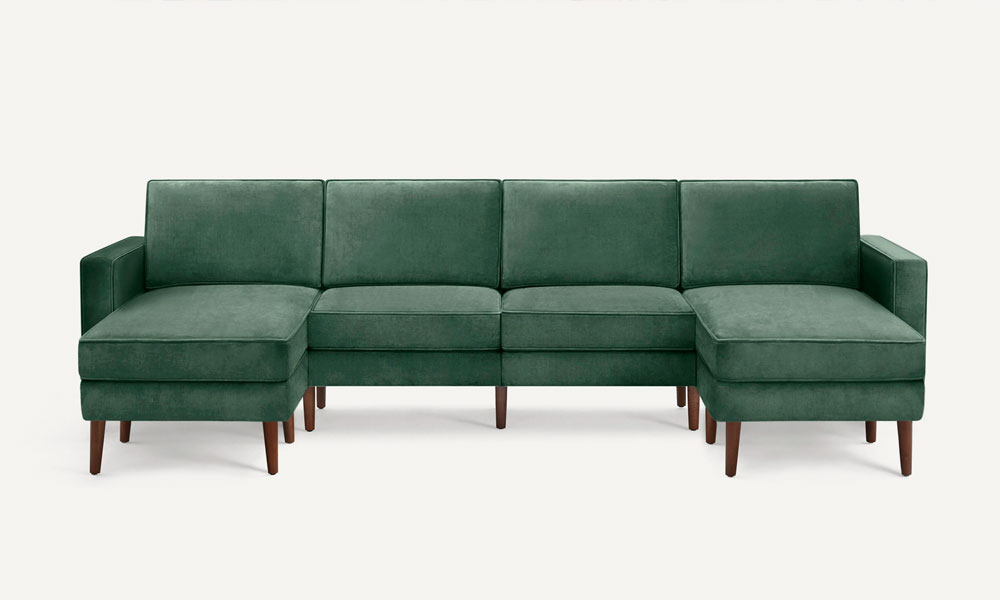 Nomad Green Velvet King Sofa