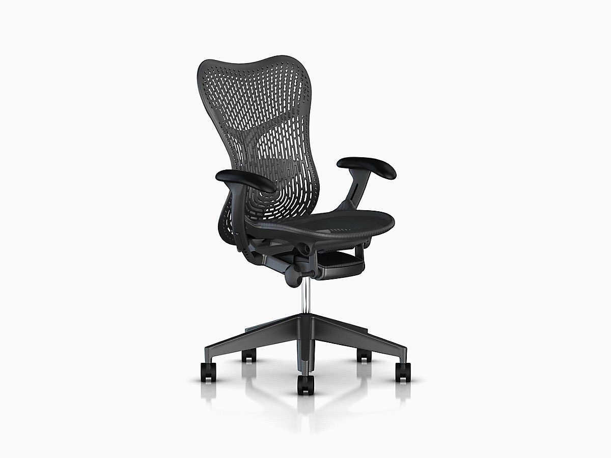 dark gray ergonomic desk chair