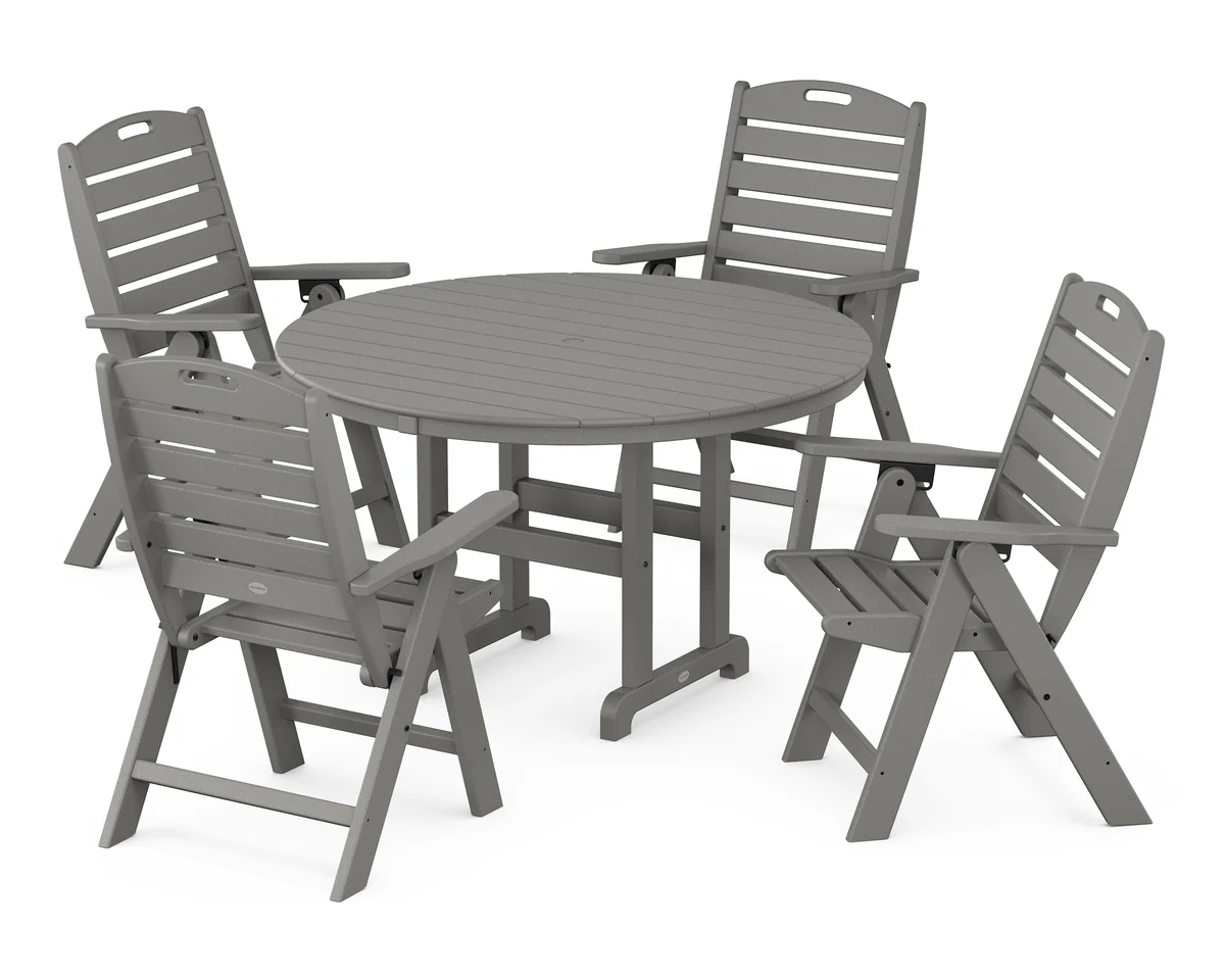 Folding Outdoor Dining Set: table and chairs