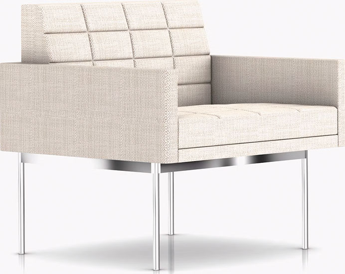 Upholstered Texudo Chair with Metal Legs