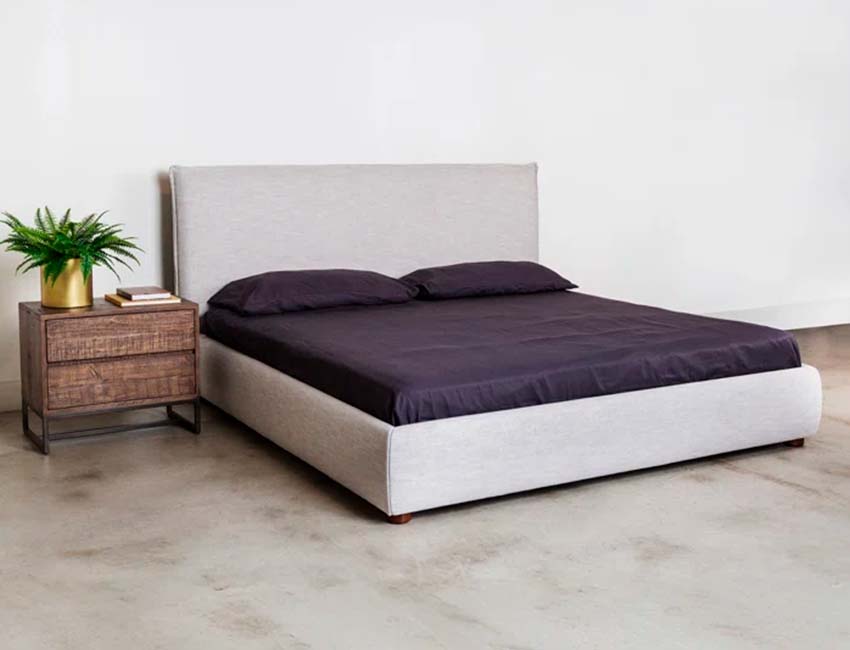 Upholstered Low profile Minimalist bed