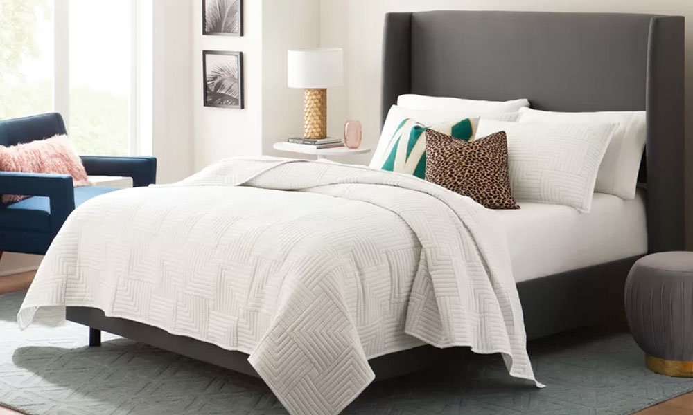 Carey Solid Wood and Upholstered Bed