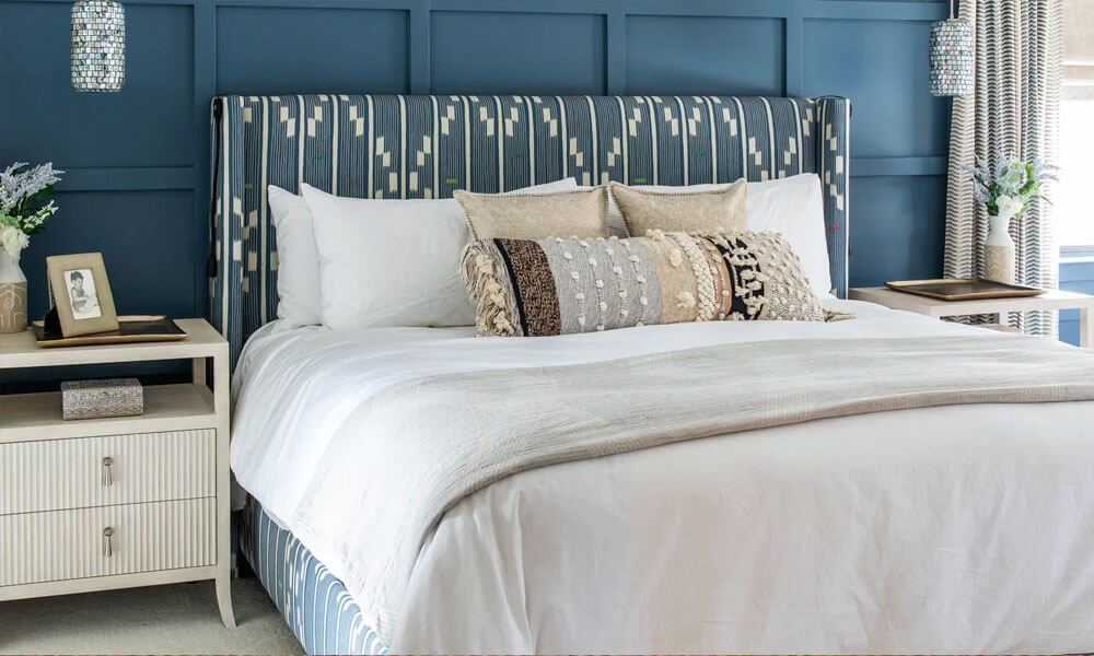 Modern Wingback Bed