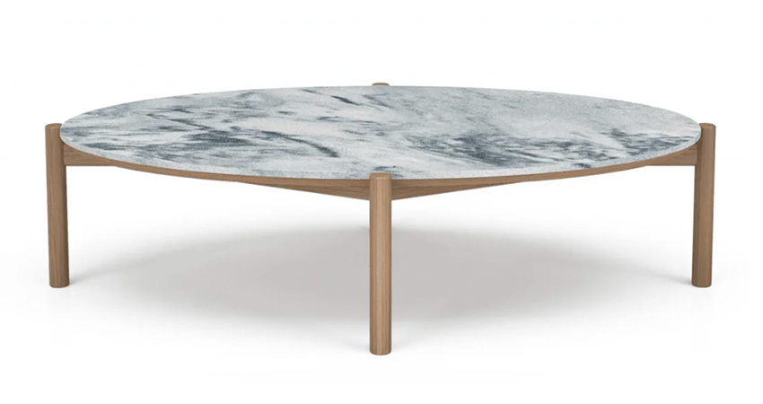 Bowie Oval Marble Coffee Table