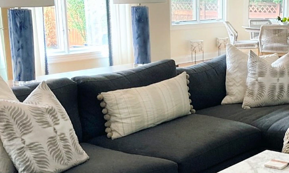 Coastal throw pillows