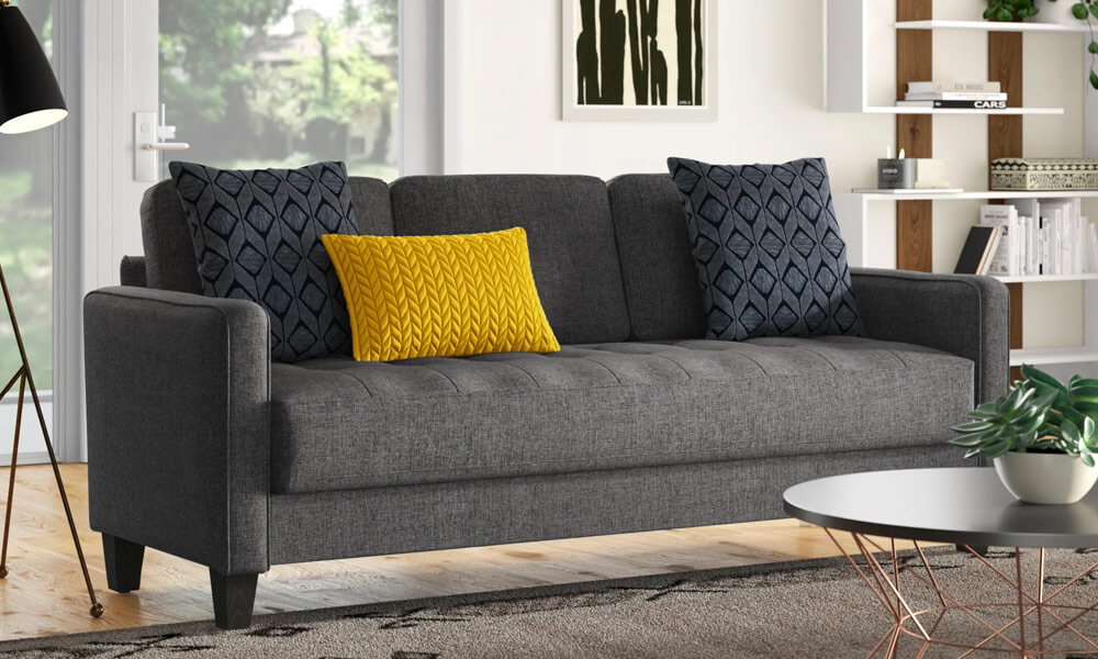 Mustard Yellow throw pillow