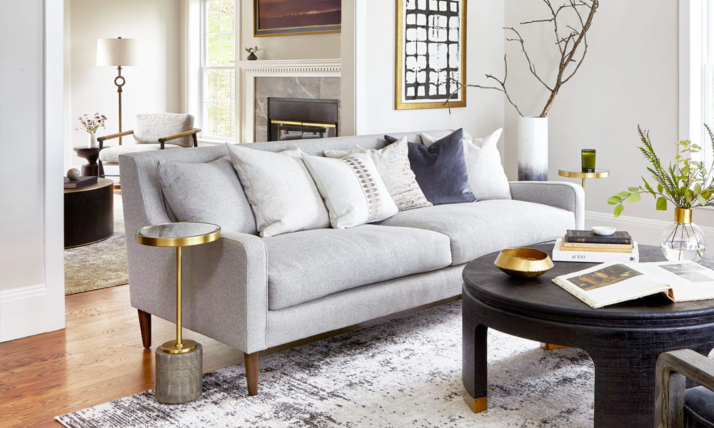 Neutrals and Blue throw pillows