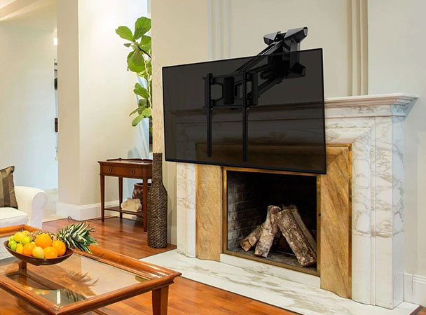 TV mount over Fireplace