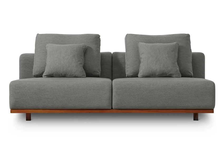 Sunny Days Outdoor Sofa in grey pepper color