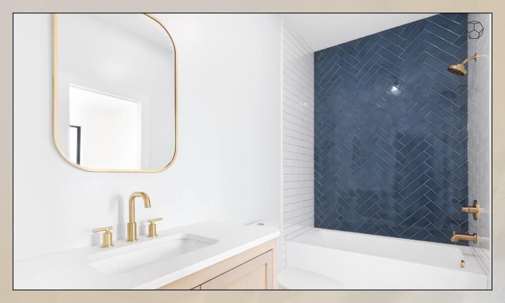 Tiled accent wall