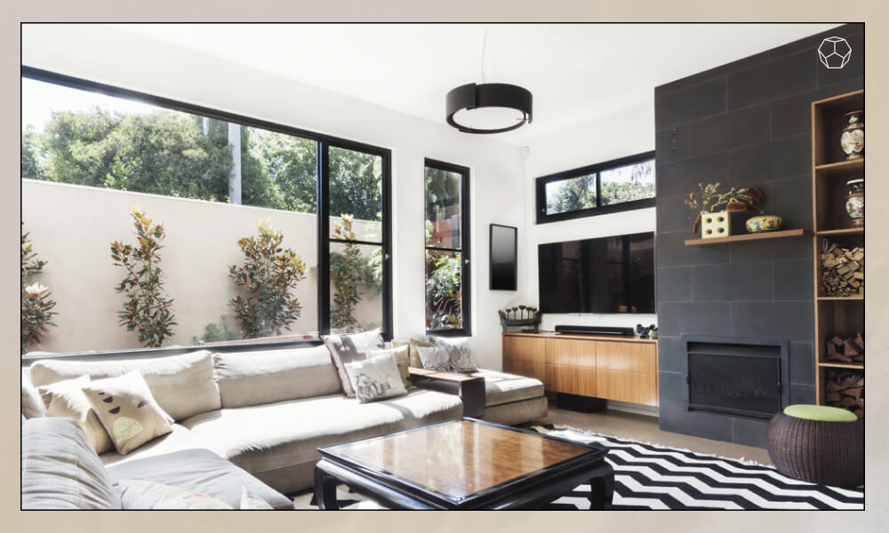Contrast accent wall
