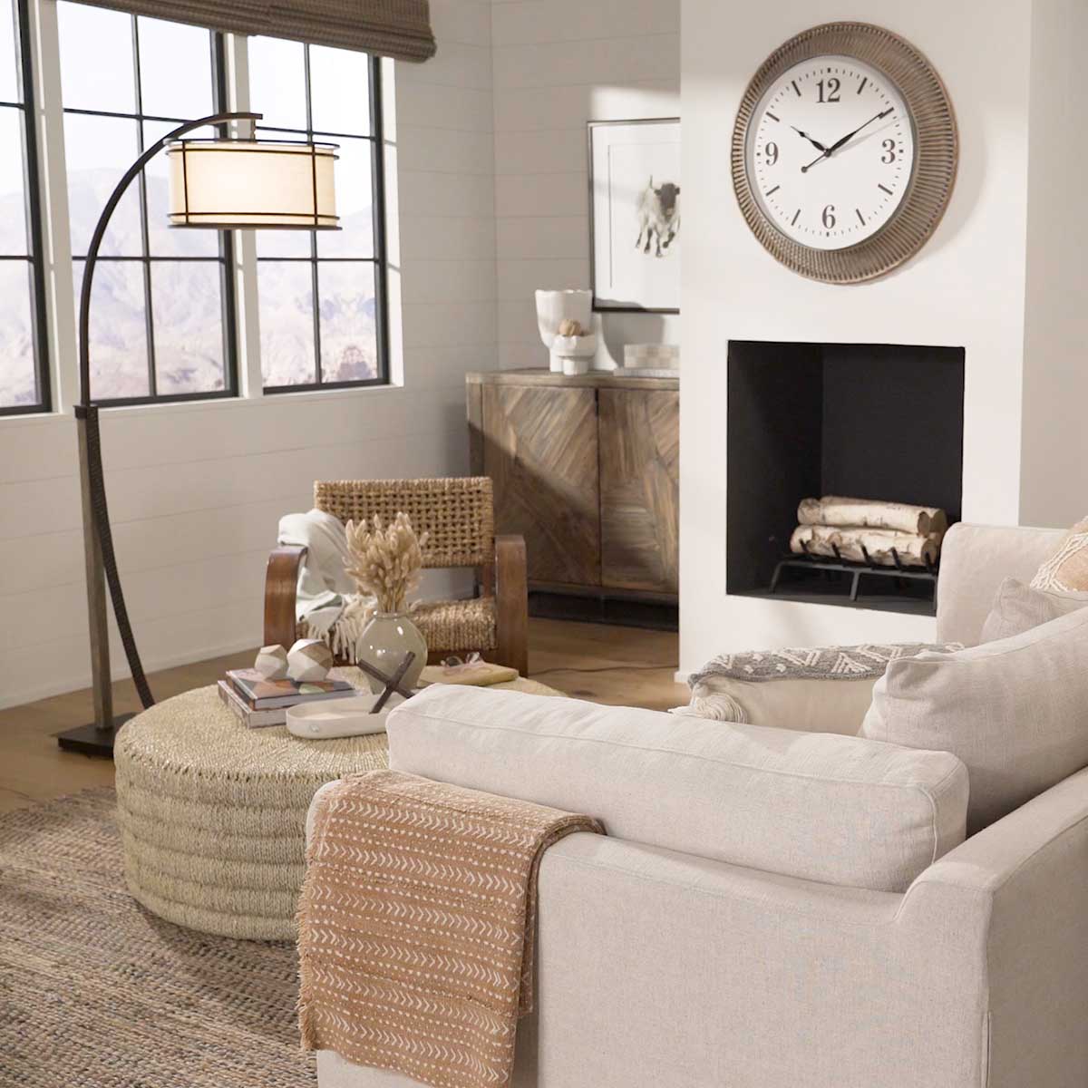 Gentry Oil-Rubbed Arc Floor Lamp