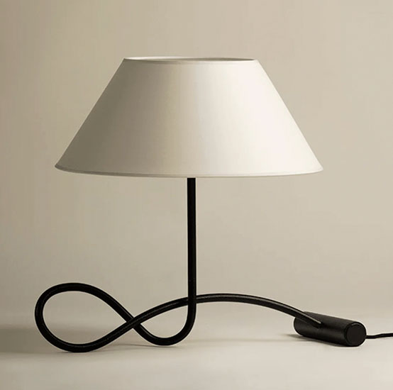 Sculptural and sophisticated table lamp