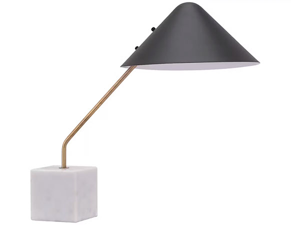 Pike Table Lamp with Marble Base