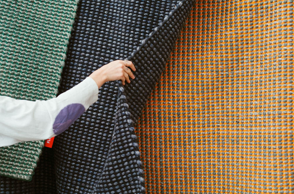 Floyd’s Rug in 3 colors: Green, Black and Yellow