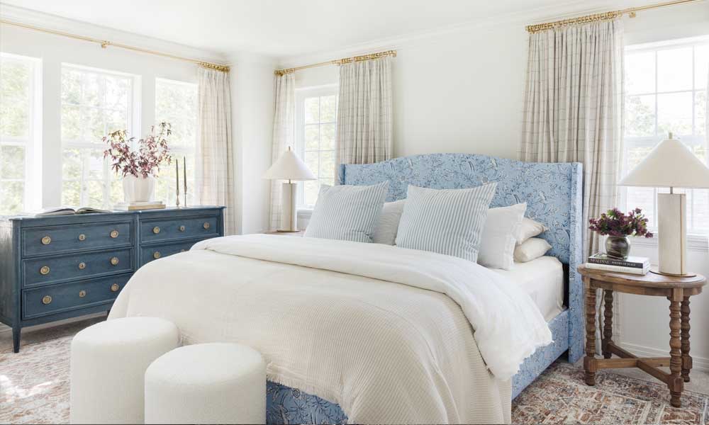 Classic Wingback Bed