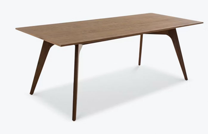 Wooden Dining Table with tapered legs