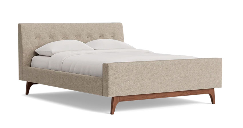 Upholstered Bed with wooden frame