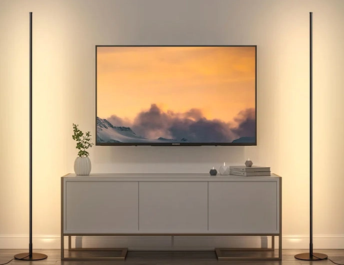 Allana 58" Dimmable LED Novelty Corner Floor Lamp