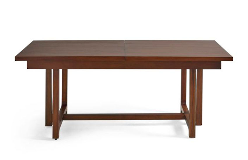 Extendable Dining Table in Hickory Finished